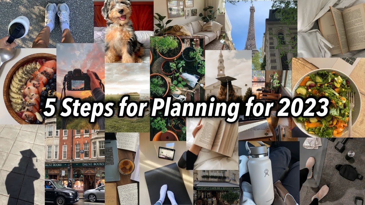 5 STEPS FOR PLANNING FOR 2023//vision board and goal setting for the new year