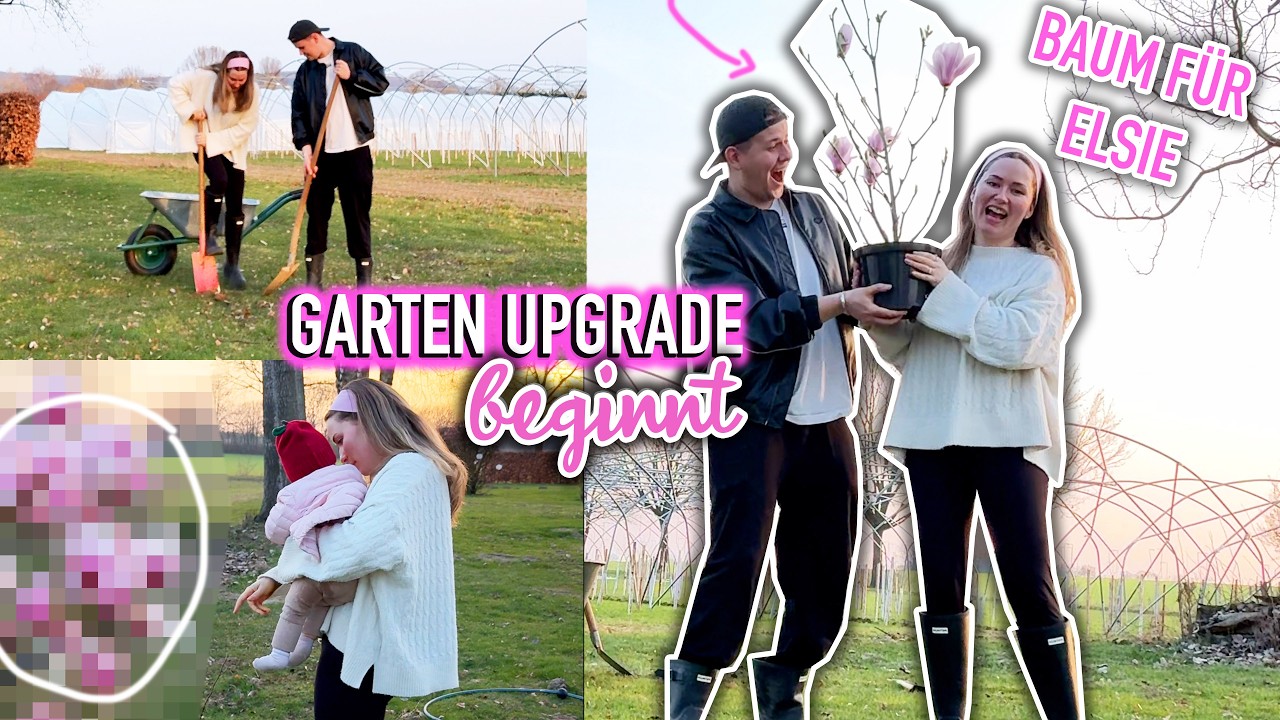 BAUM für ELSIE in UNSEREM GARTEN PFLANZEN! (Garten Makeover beginnt) | Sonny Loops