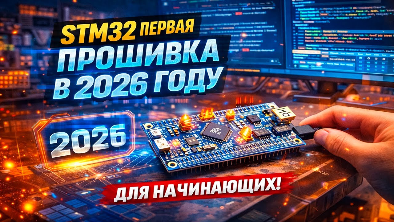 STM32 | Первая прошивка пошагово в 2026 году | Видео для начинающих