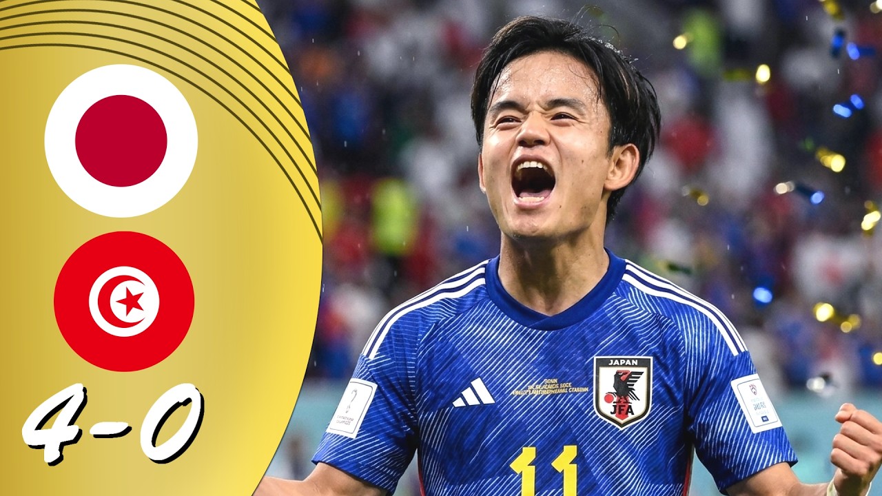 HIGHLIGHTS | Japan 4-0 Tunisia | RESUMEN All Goals & Highlights