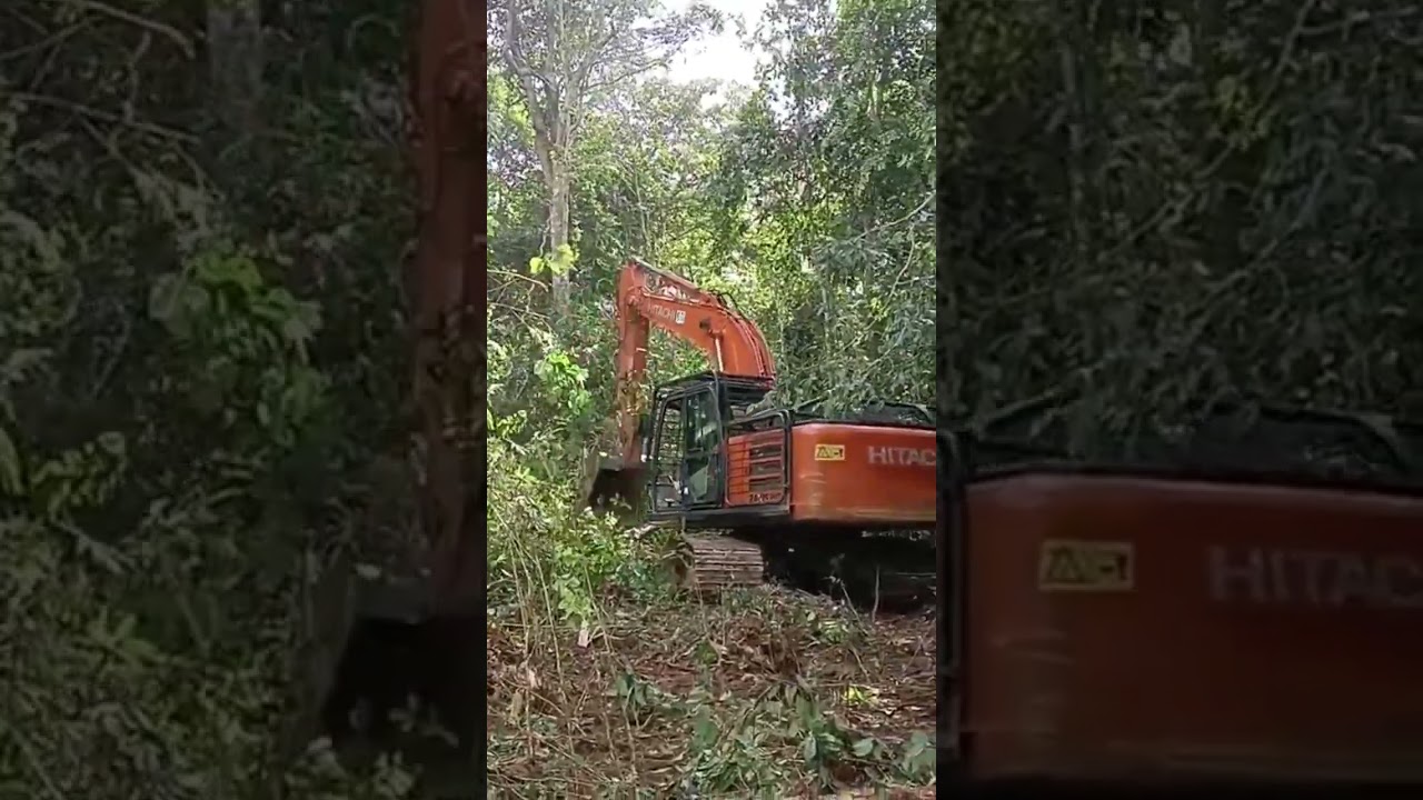 buka lahan menggunakan excavator