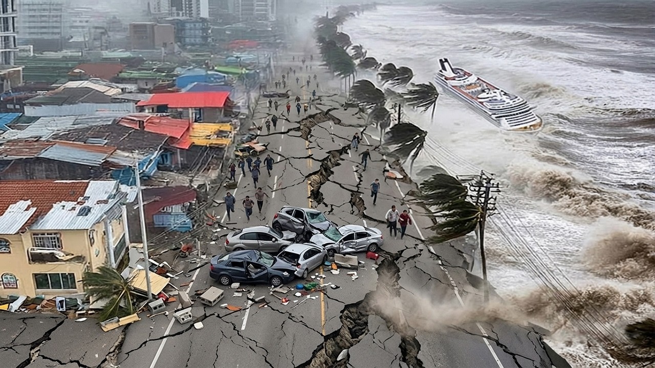 Tragedia tsunami w Indonezji! Trzęsienie ziemi o magnitudzie 7,6 w Sulawesi i Molukach, zniszczon...
