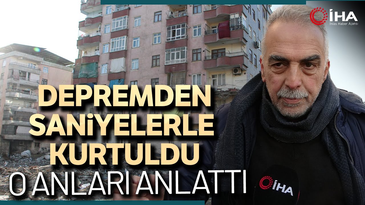 Depremden 7 Kişilik Ailesiyle Saniyelerle Kurtuldu, O Anları Anlattı