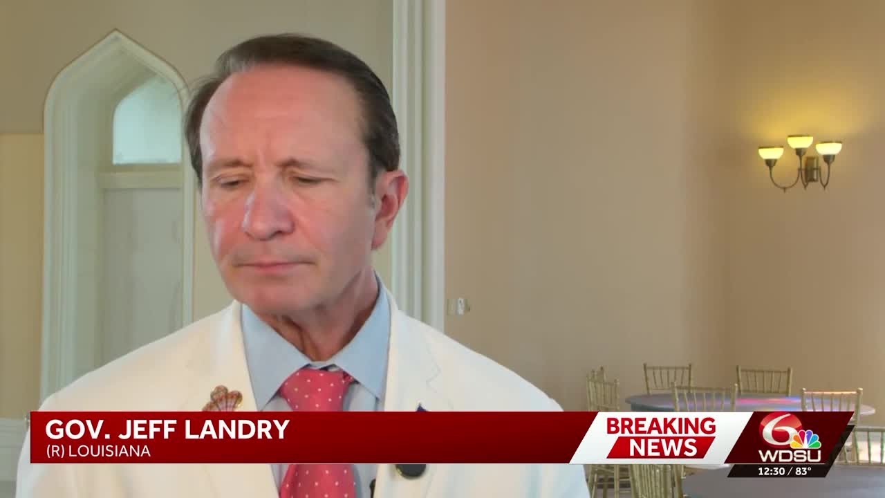 Louisiana Gov. Jeff Landry reacts to SCOTUS ruling on congressional maps