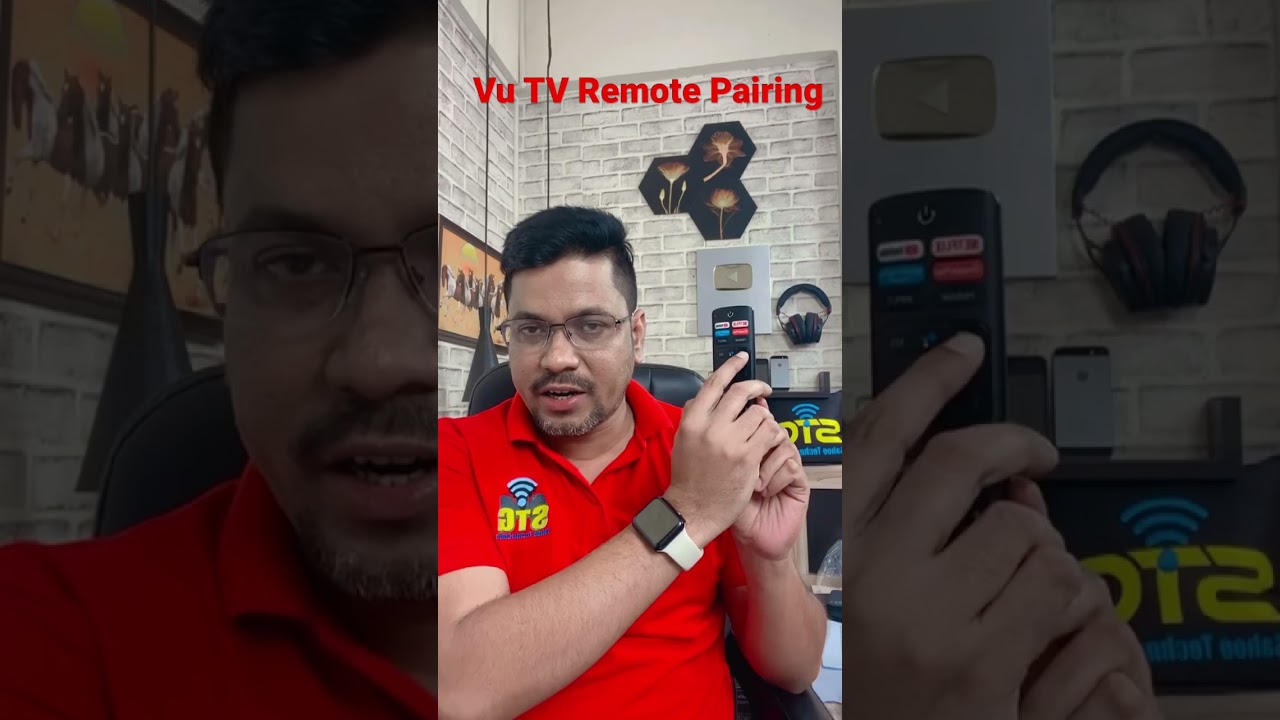 Vu TV Remote Pairing #sahootechnoguide #stgandroidtv #vutv #vu #android #androidtv