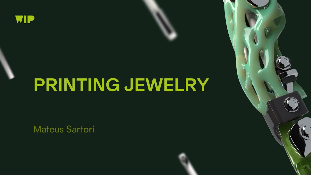 Printing Jewelry – Workshop by Mateus Sartori