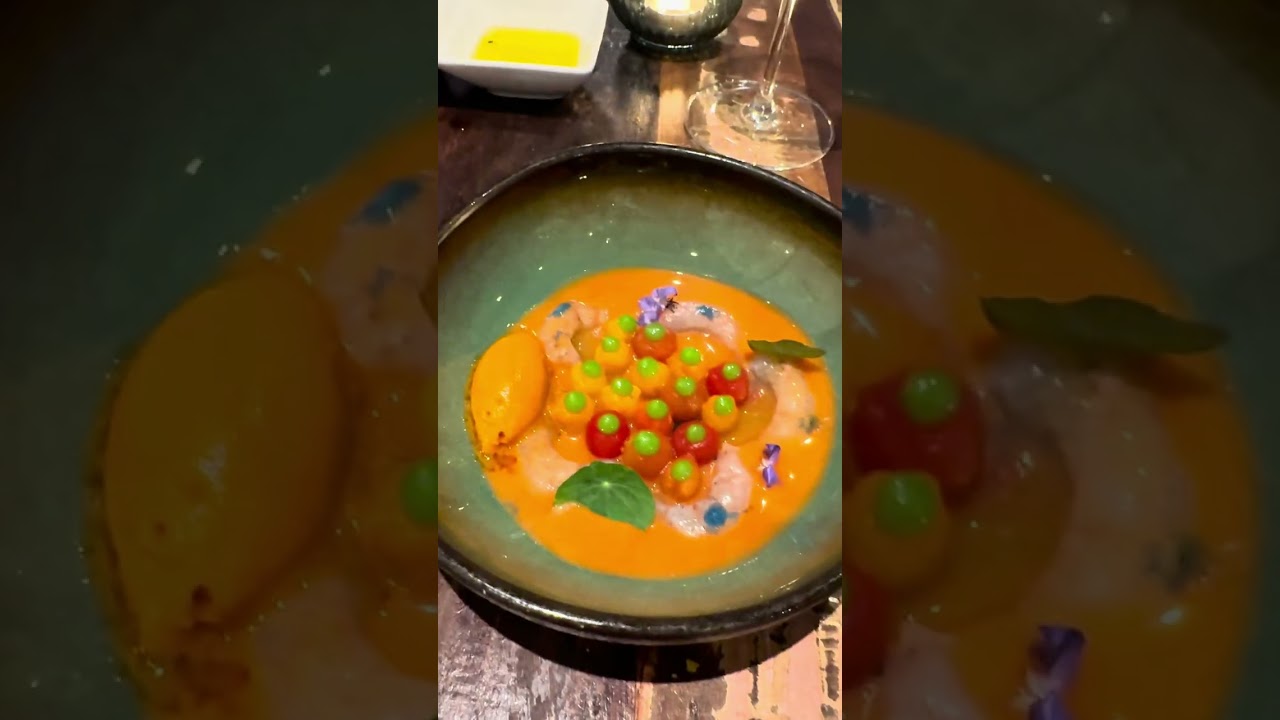 Selected meals at Restaurant Back (1* Michelin 2024) in Marbella (HDR)