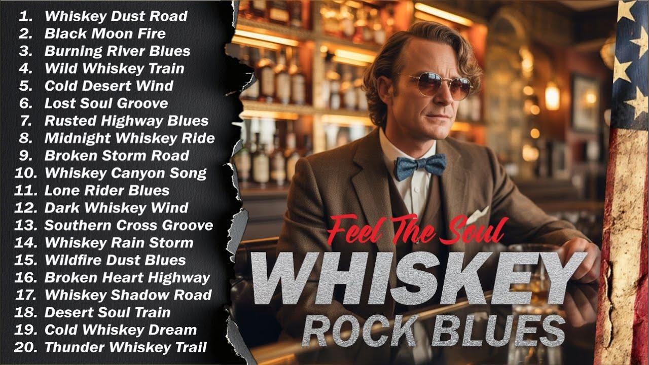 🎸 The Best of Whiskey Blues 🎶 Timeless Blues Rock Songs for Relax, Chill & Night Vibes