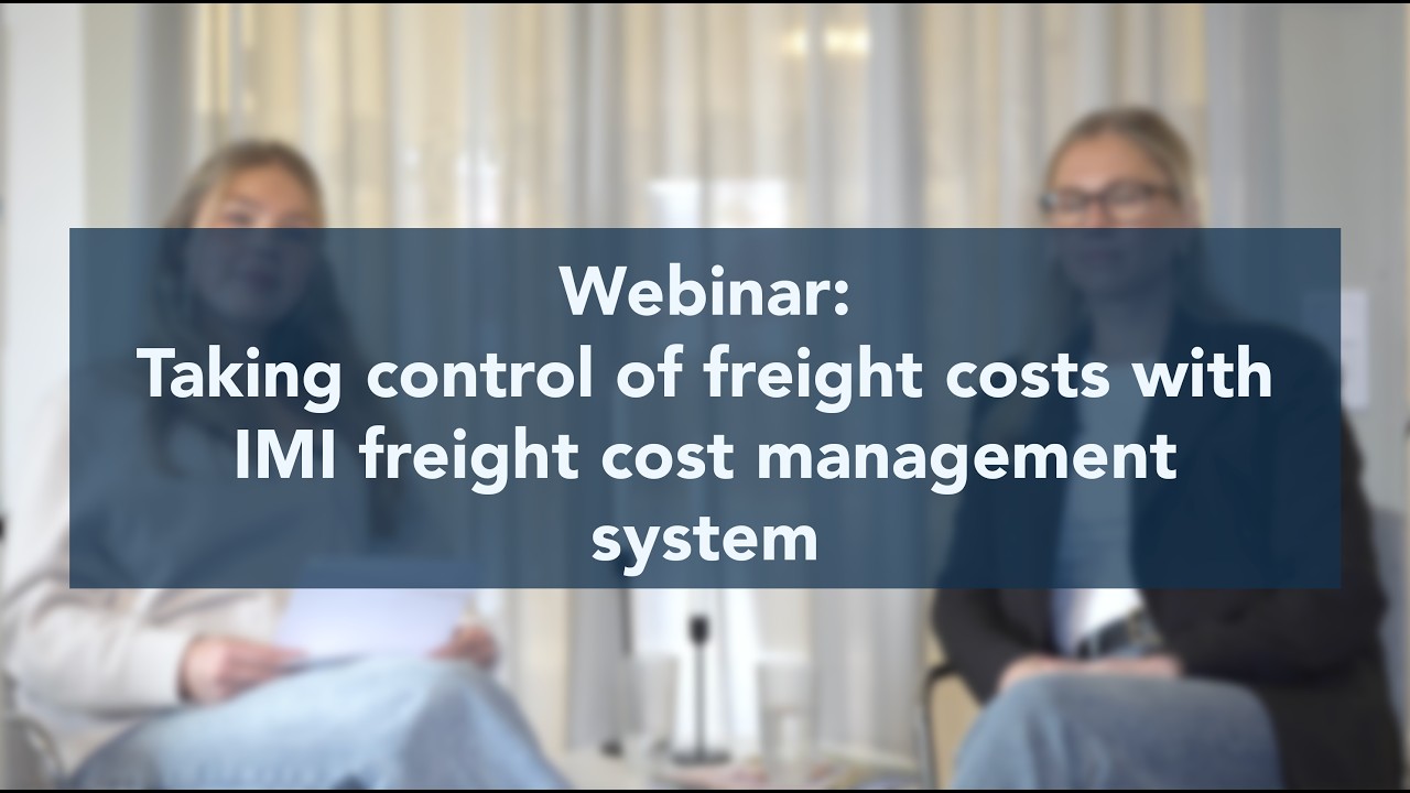 Taking control of freight costs with IMI Freight Cost Management