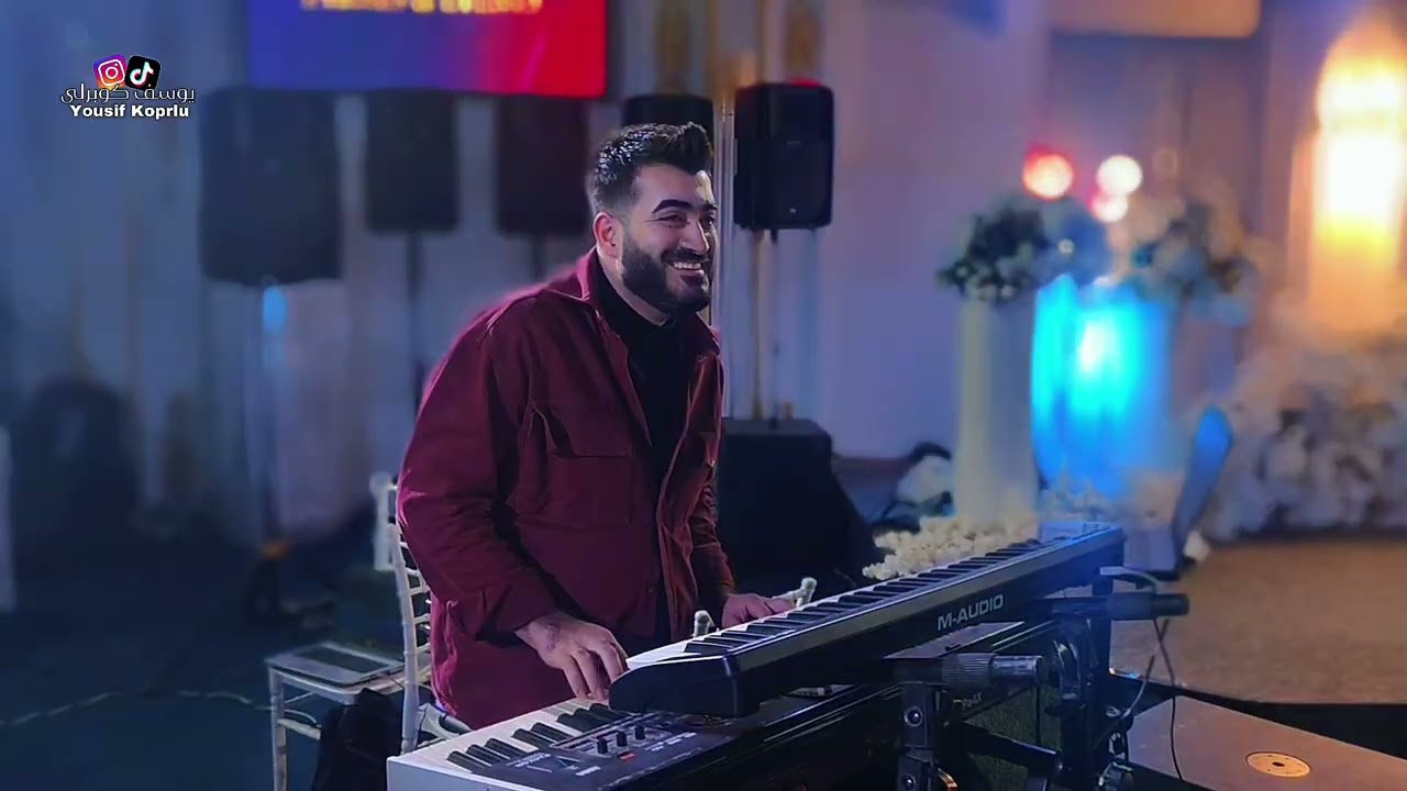 اغاني تركمانية - الفنان حسين طوزلى - العازف مراد شأن - زفاف محمد - 