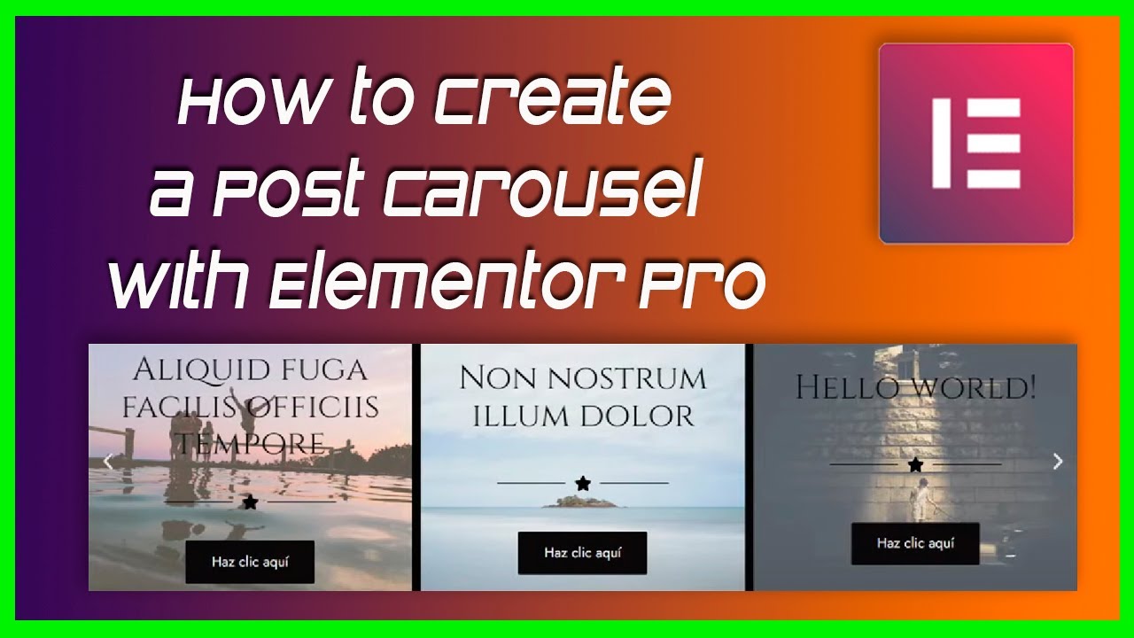 ✅ How to Create a Post Carousel with Elementor Pro