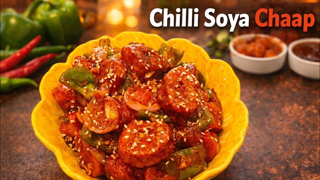 🔥  “चिल्ली सोया चाप: स्वाद का सुपरहिट धमाका” Chilli Soya Chaap Recipe By Deepa Kitchen 