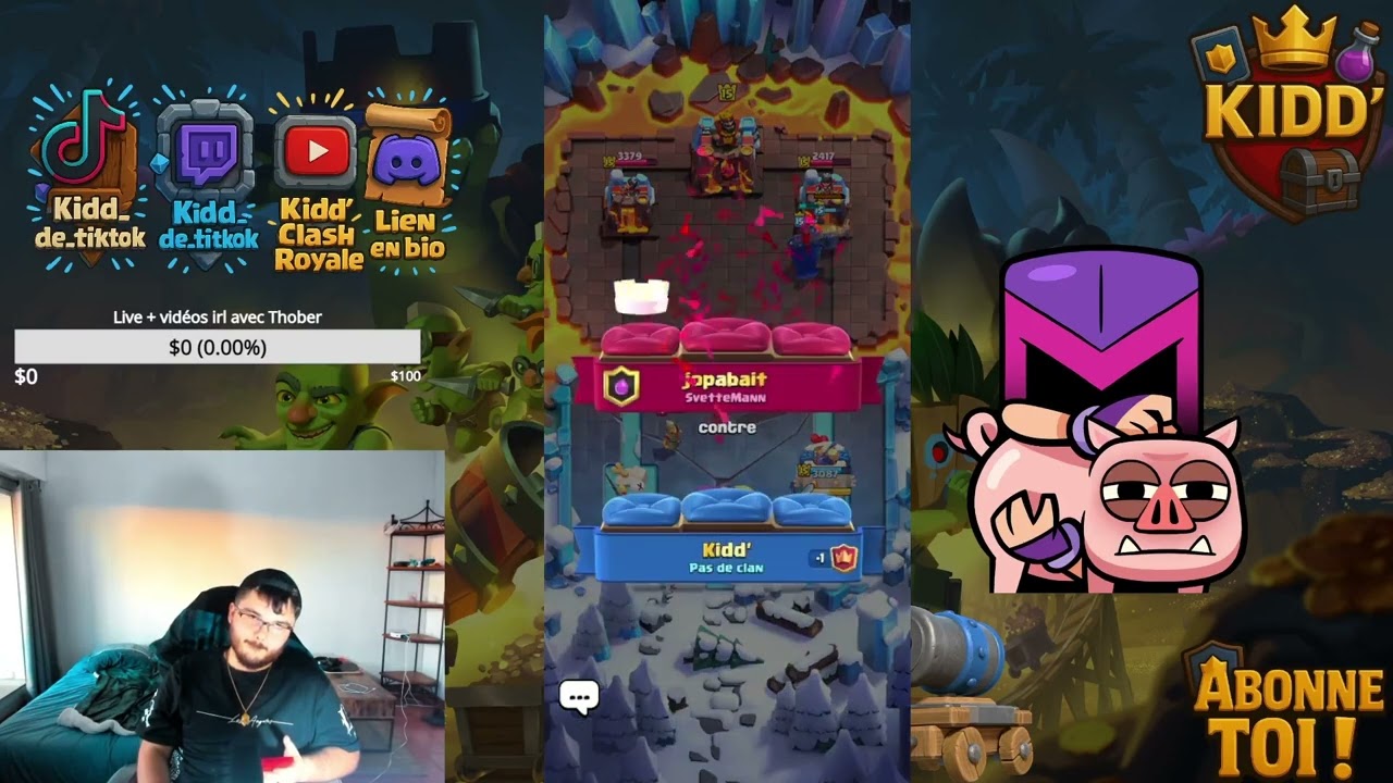 JE COPIE COLLE LE DECK DE MES ADVERSAIRES (Trop de golem..) CLASH ROYALE