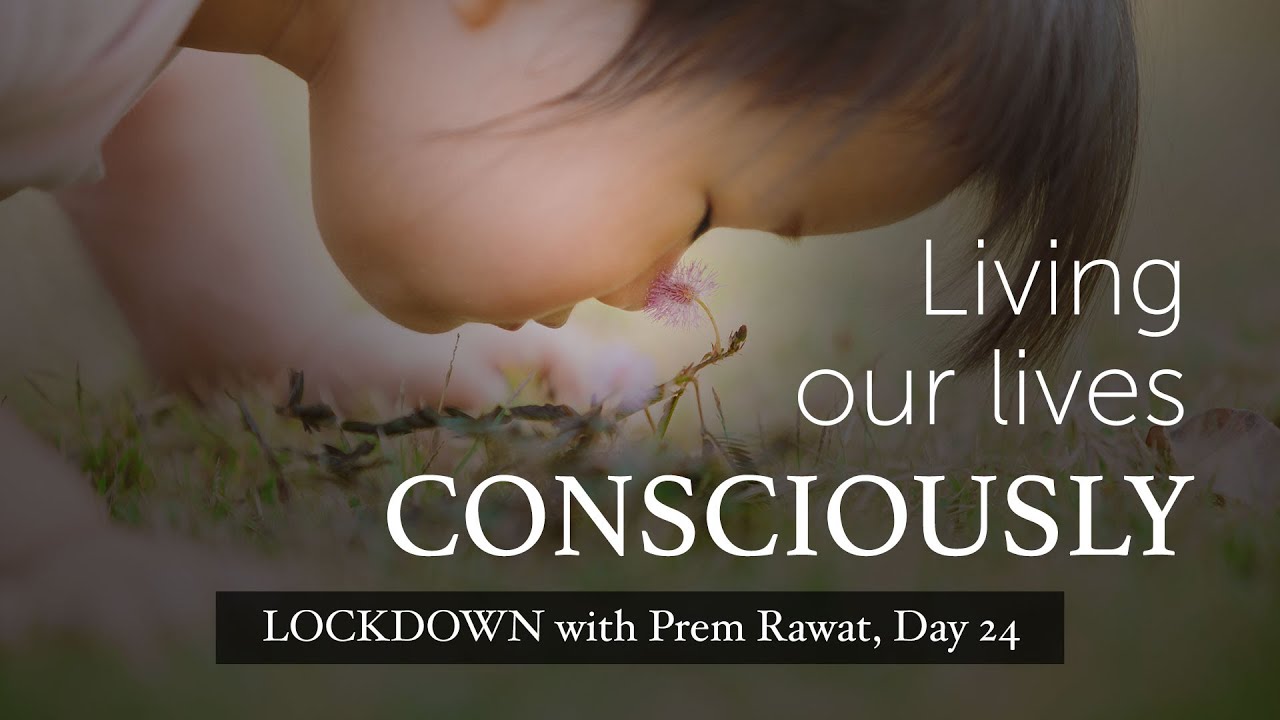Lockdown Day 24 with Prem Rawat - Living our lives consciously