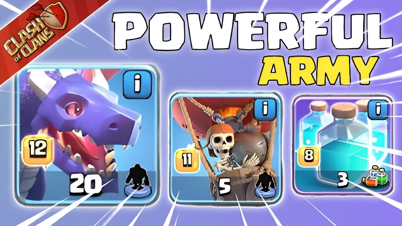 NEW Dragon & Yeti Army DESTROYS MAX BASES in Clash of Clans!