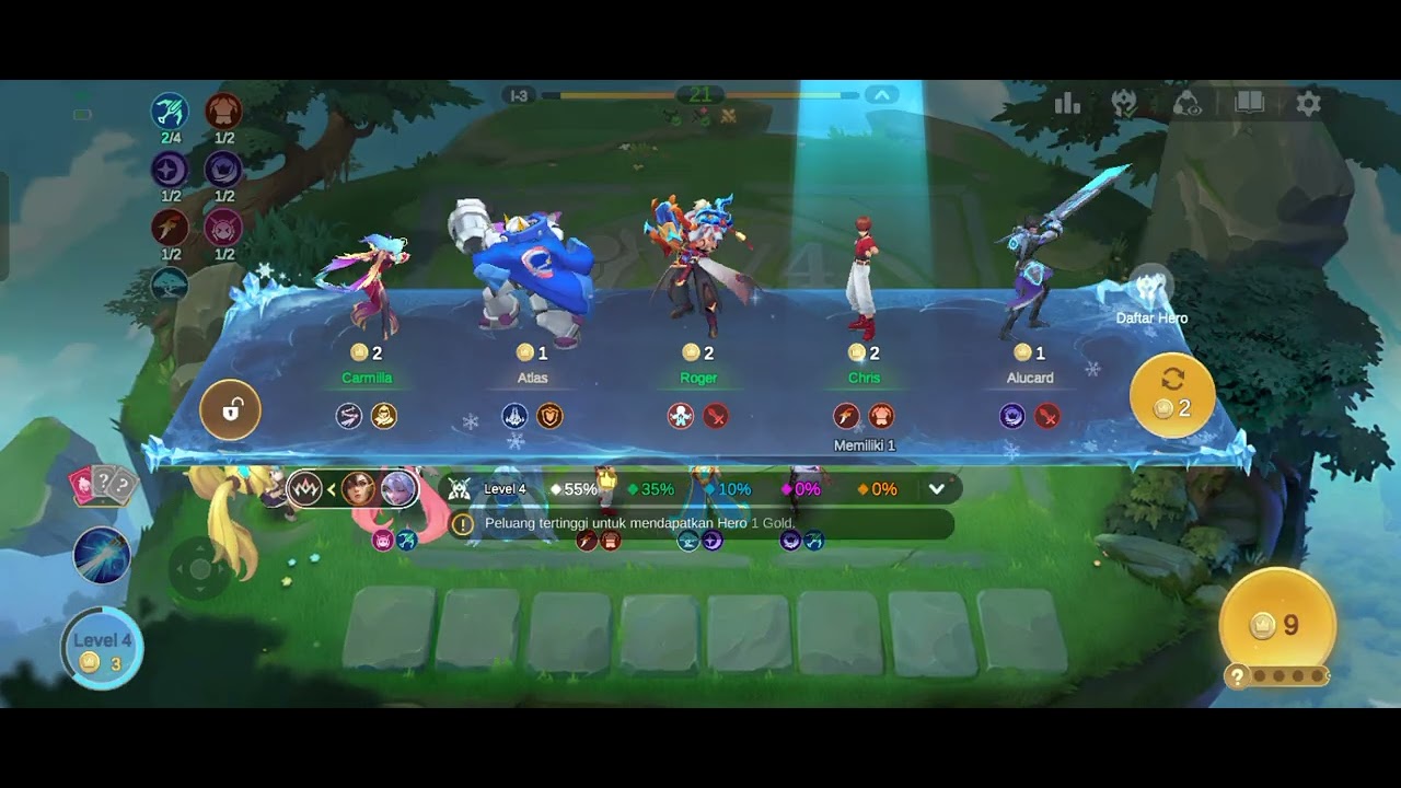 Aku mencoba main game magic chess go go