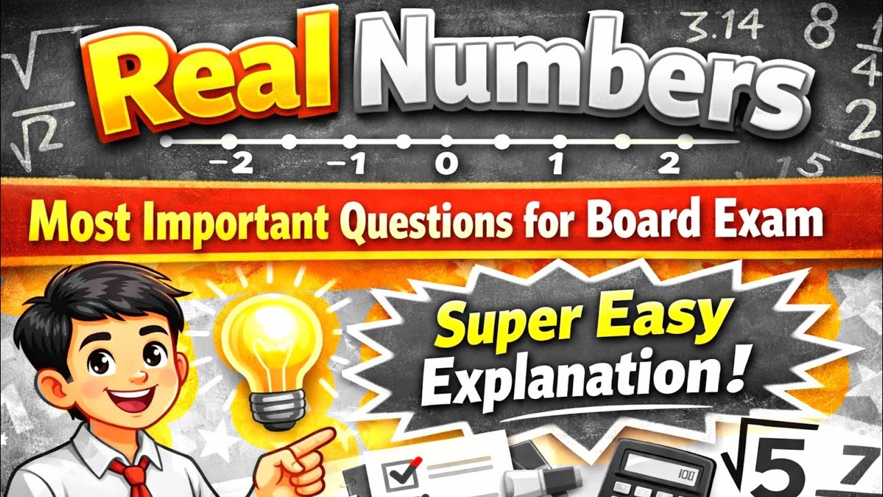 Class 10th Real Numbers Rapid Revision Part 1🔥 | Class 10 Maths Chapter 1 MOST Important Questions