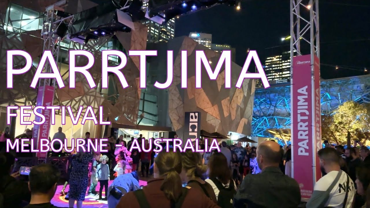 MELBOURNE :  PARRTJIMA FestivaL in Light - Aboriginal FestivaL in Light - Autumn 2023 - Australia