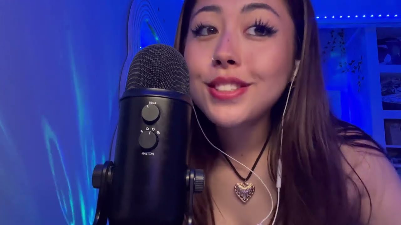 ASMR MOUTH SOUNDS + TINGLY TRIGGER WORDS with HAND MOVEMENTS (spit painting too!😴)