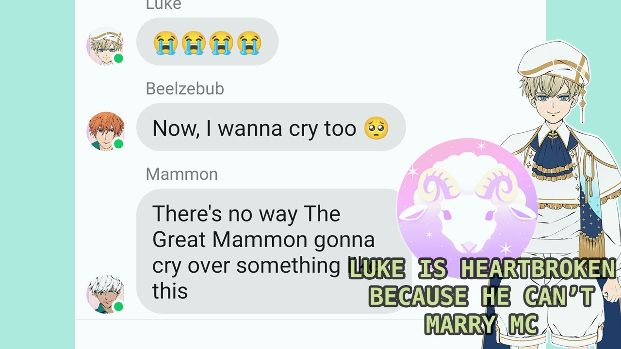 OBEY ME TEXTING STORY|| LUKE IS HEARTBROKEN FT. MC AND LUKE (special 700 subs :3)
