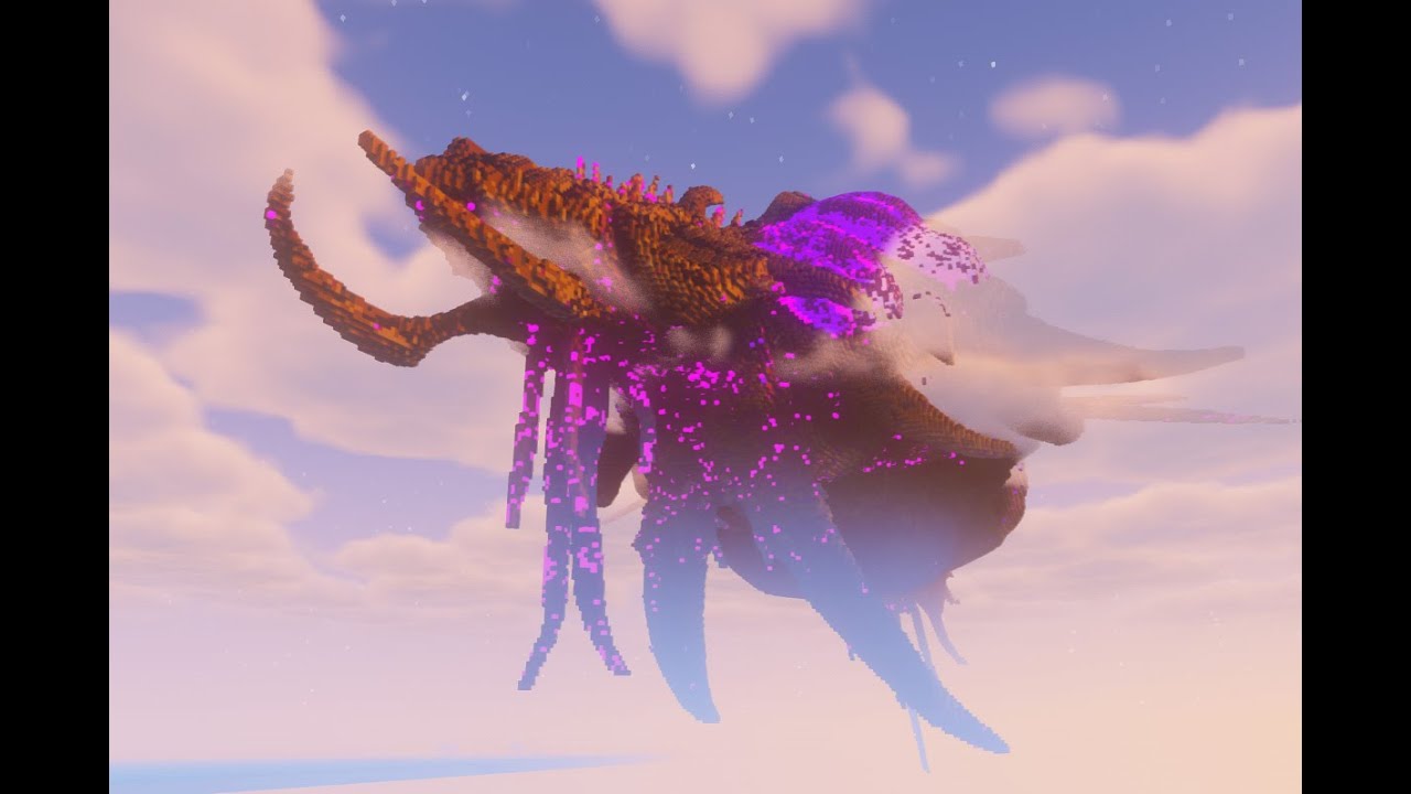MineCraft Sci-fi epic StarCraft2 Zerg Leviathan(Download!!!)architecture~
