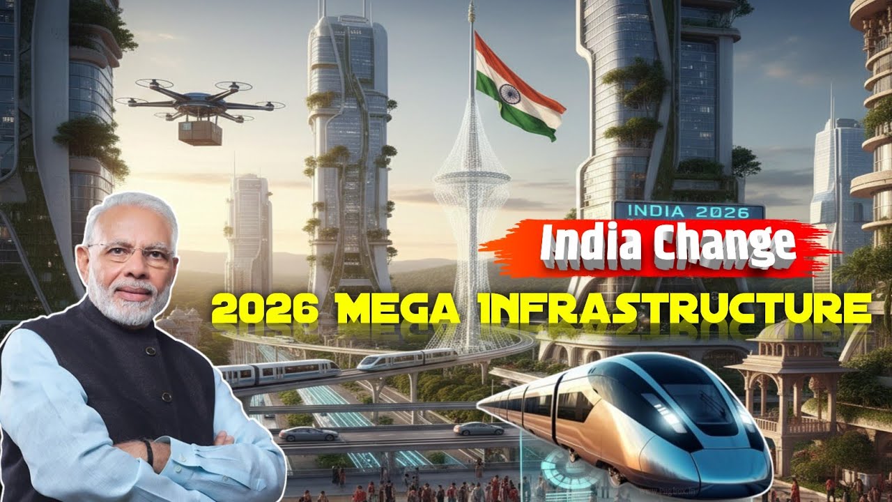 India 6 Mega Infrastructure Projects | 2026 Mega Project In India | Noida Airport | Ganga Expressway