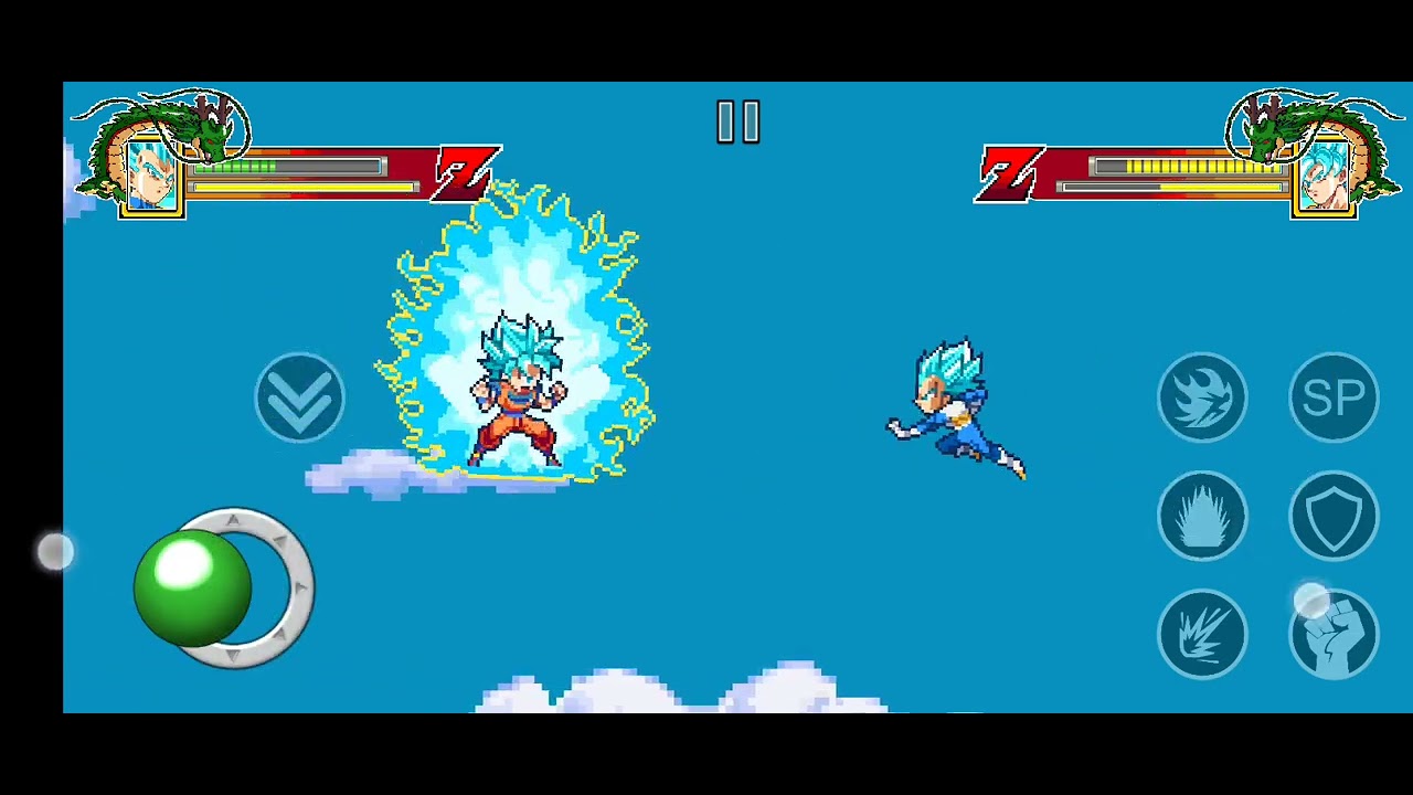Vegeta Super Saiyan Blue vs. Goku Super Saiyan Blue 