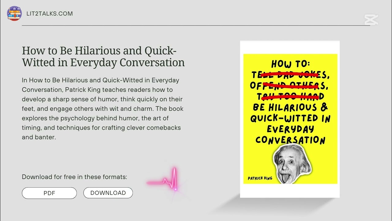 How to Be Hilarious and Quick-Witted in Everyday Conversation (Full Audiobook)