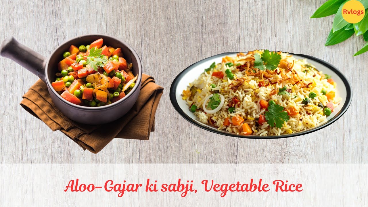 Aloo-Gajar ki sabji, Vegetable Rice #rashivlogs6196 #aloogajar #vegetablerice #rk #vlogvideo 