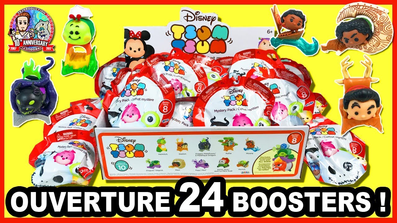 OUVERTURE 24 BOOSTERS TSUM TSUM SERIE 8🌟 Mystery Stack Pack