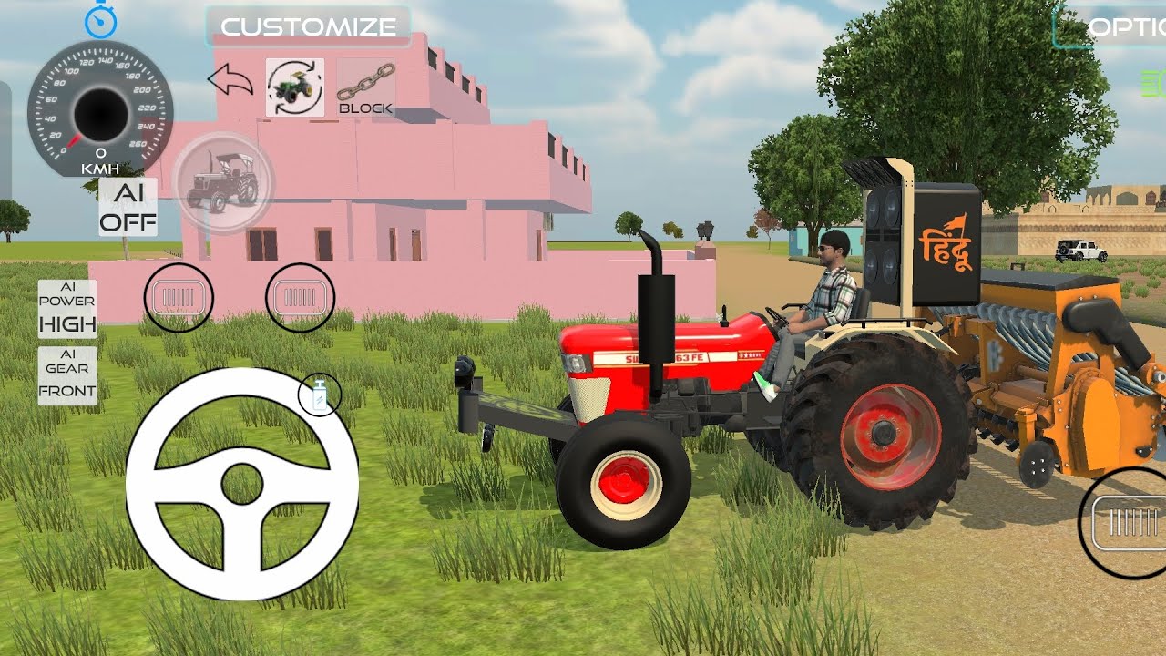 Farming🎋games tractor 💫 nishu deshwal🚜🚜🚜