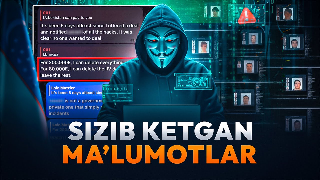 Hakerlar hujumi: o‘zbekistonliklarning shaxsiy ma’lumotlari tarqaldi