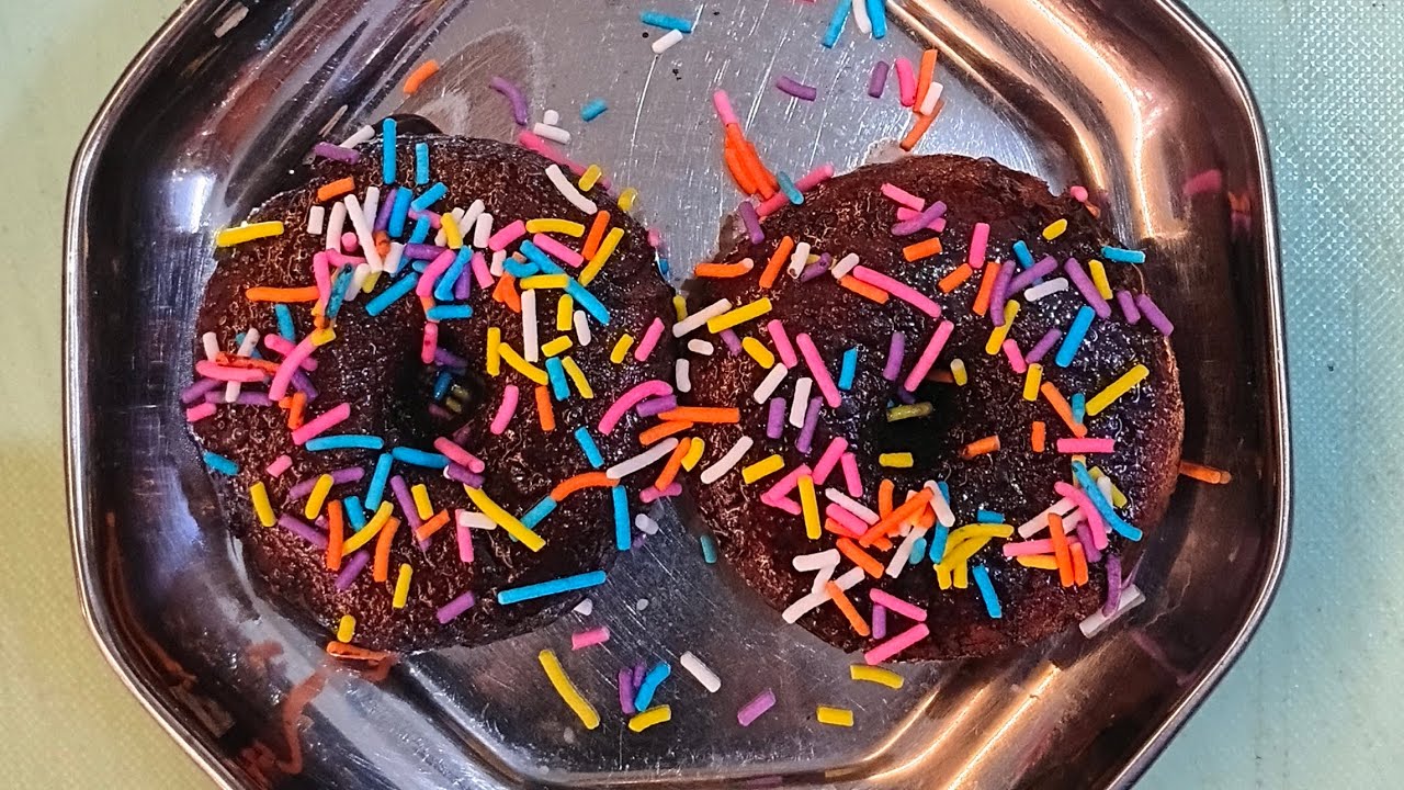 Instant chocolate donut only 5 minutes#trending#indianfood#youtubevideo