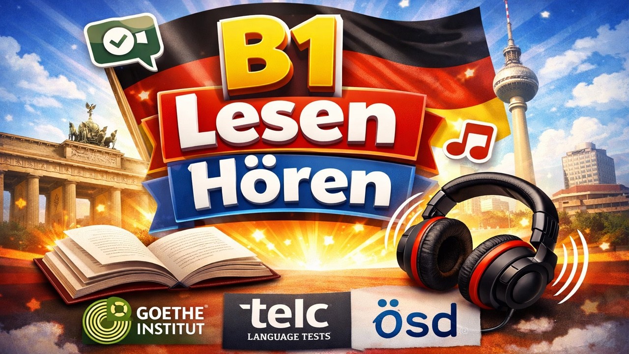 Auto  -G.A.S.T - B1 Prüfung- Hören Übungssatz- DTZ 2026 TEST #deutschlernen #deutschland#learngerman