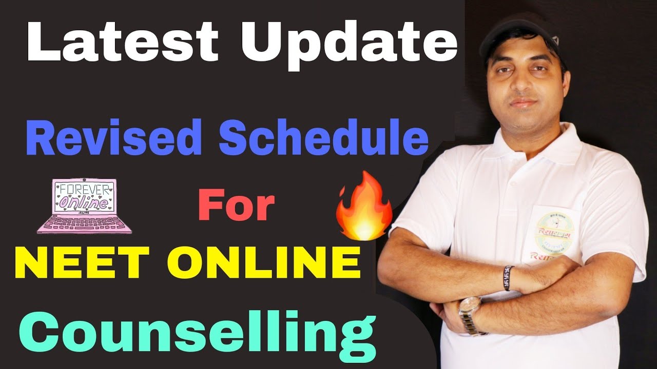 NEET 2020 - Revised Schedule For Online Counselling 🔥 | Latest Update |  Chandrahas Sir