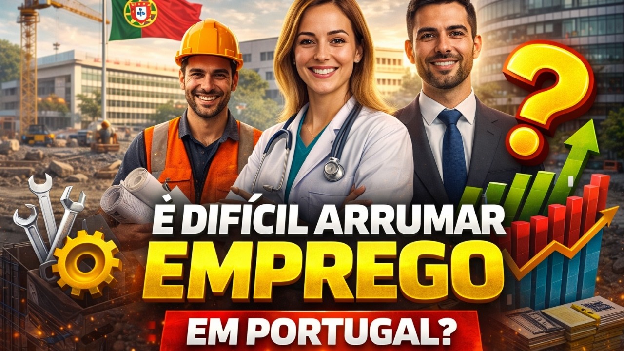 É DIFÍCIL ARRUMAR EMPREGO EM PORTUGAL? QUAL ÁREA CONTRATA MAIS  CONTRATA 
