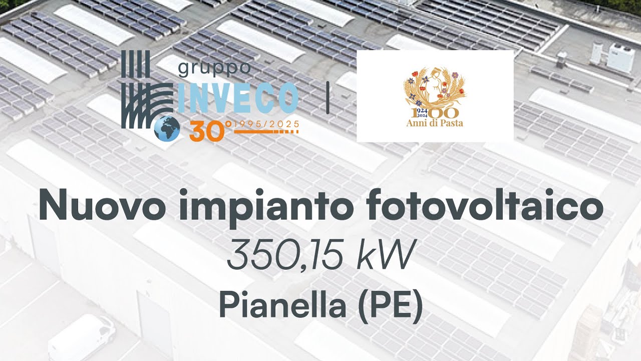 Rustichella d’Abruzzo S.p.A. completato il terzo impianto da 350,15 kWp.