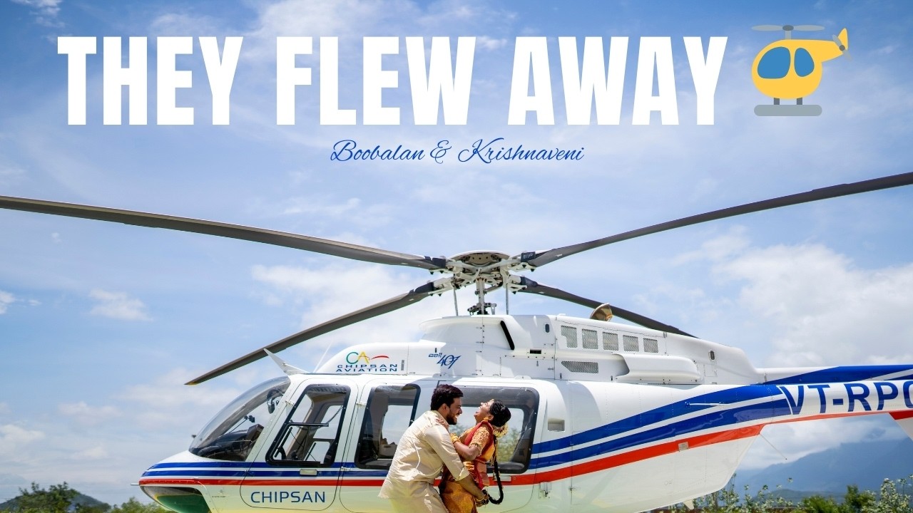 Boobalan & Krishnaveni&rsquo;s Helicopter Wedding 🚁 | Grand Tamil Wedding in Coimbatore