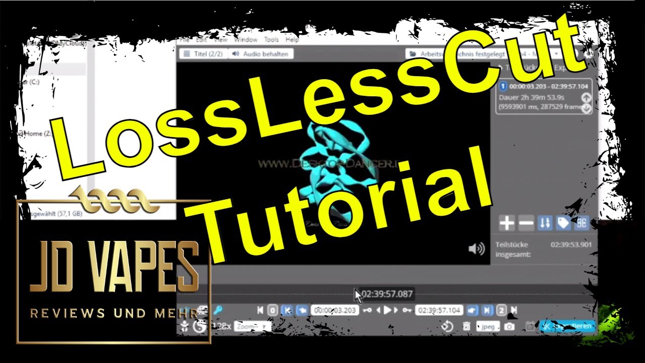 LossLessCut Tutorial   wie splitte ich schnell ein Video in mehrere Teile 🔴 𝓙𝓓 𝓥𝓪𝓹𝓮𝓼