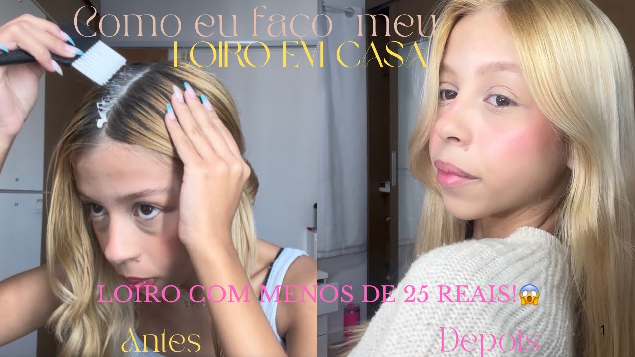LOIRO SEM GASTAR FURTUNA?🤩💛Minha manutenção de loiro em casa e o resultado me SURPREENDEU😱