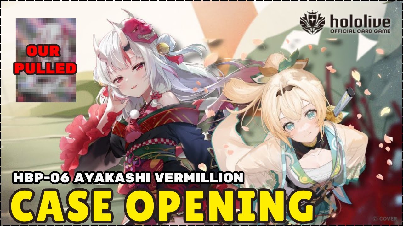 【HOLOLIVE TCG】 AYAKASHI VERMILLION (hBP06) CASE OPENING IN JAPAN! SPICY OUR PULL 👹🌶️
