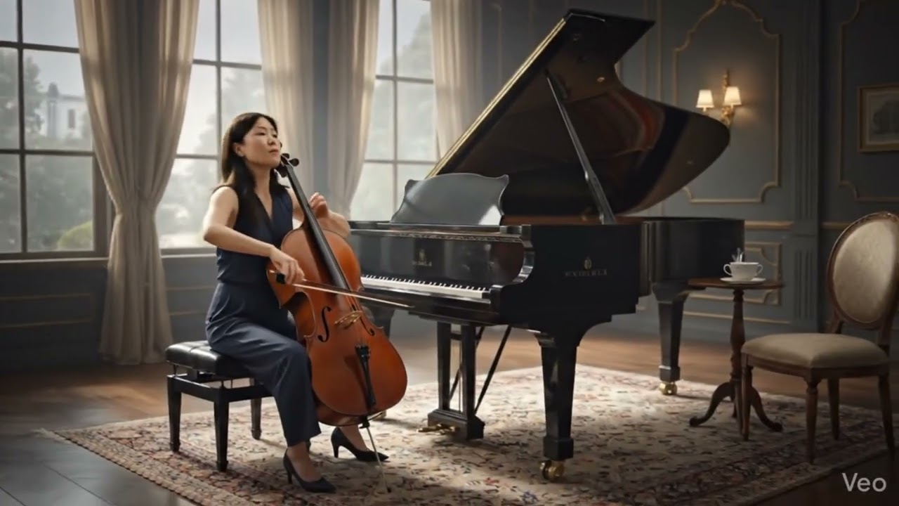 따뜻한 카페 한 잔 ☕ 깊은 첼로의 위로 | Cozy Cafe Music with Emotional Cello & Piano