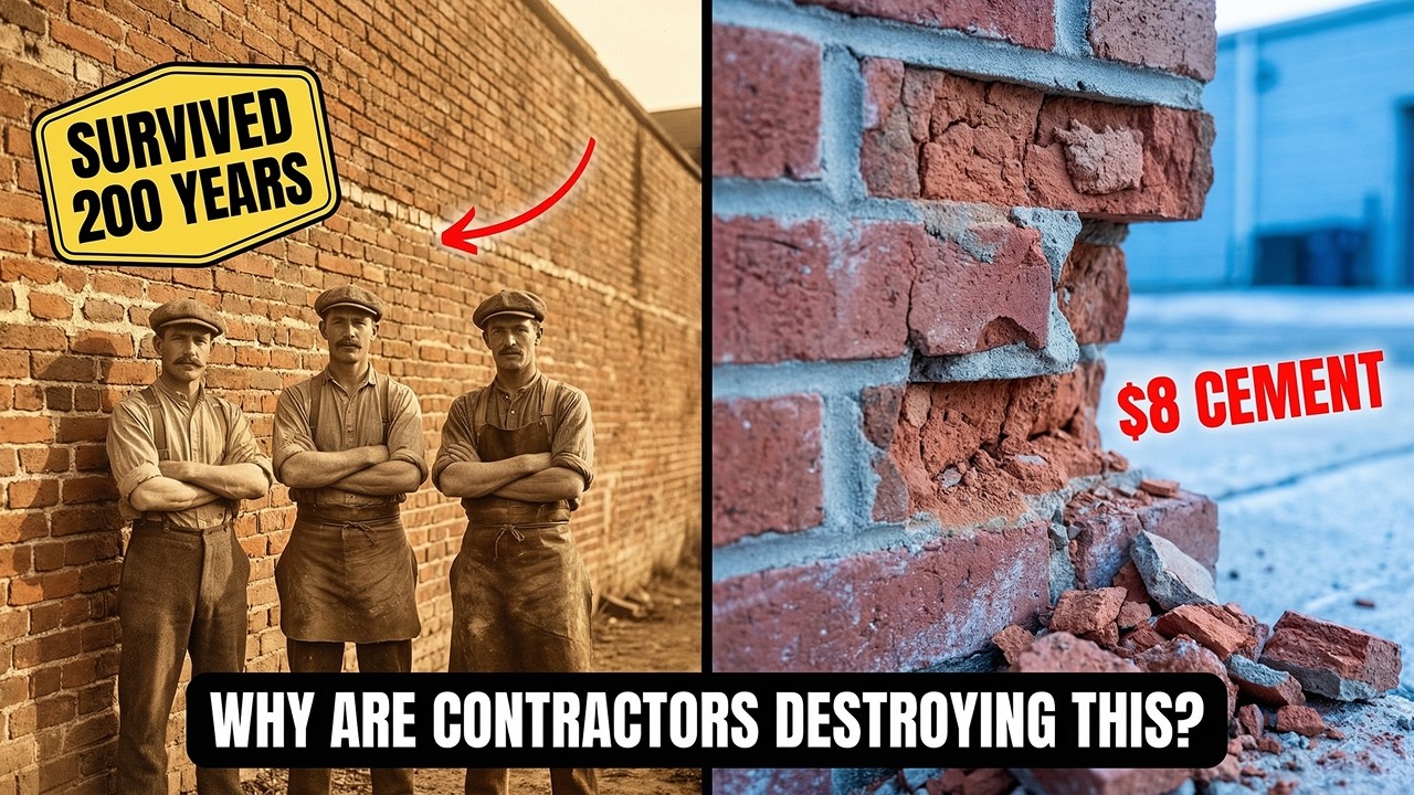 Why Are Contractors Destroying 200 Year Old Brick With $8 Cement?