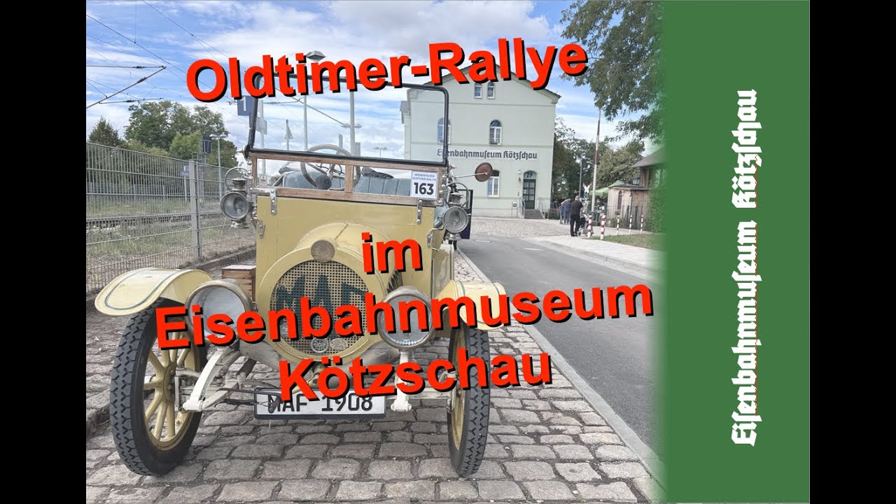 Weißenfelser Oldtimer-Rallye im Eisenbahnmuseum Kötzschau