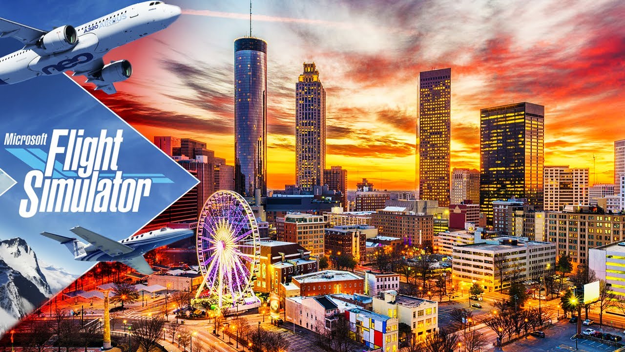 [🔴4K] Atlanta Sightseeing Flight | Microsoft Flight Simulator 2020 | RTX