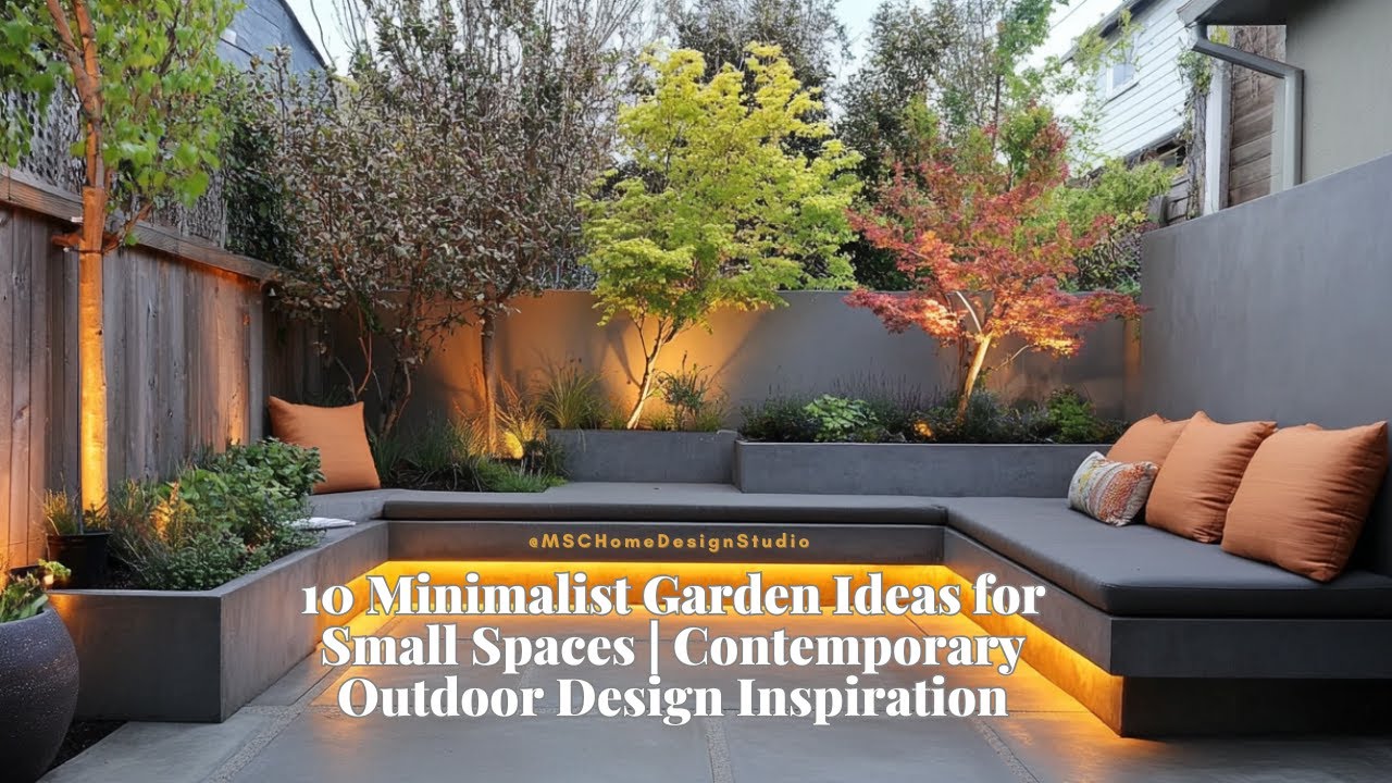 10 Minimalist Garden Ideas for Small Spaces: Contemporary Outdoor Design Inspiration