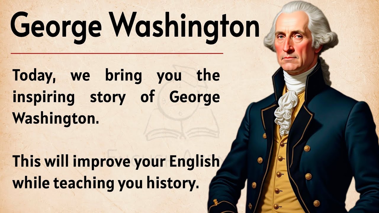 George Washington's Story || Learn English Through Story Level 2 🔥|| Graded Reader || Learn English✅