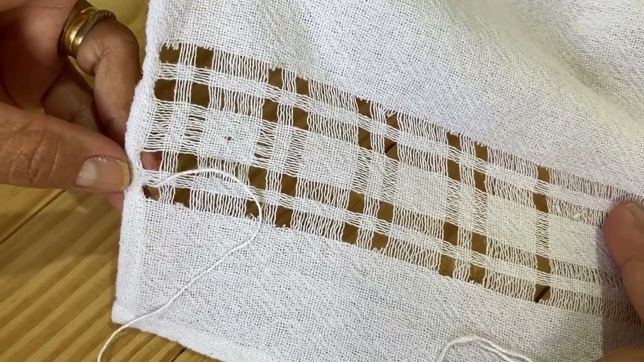 Como bordar um lindo detalhe na bainha aberta