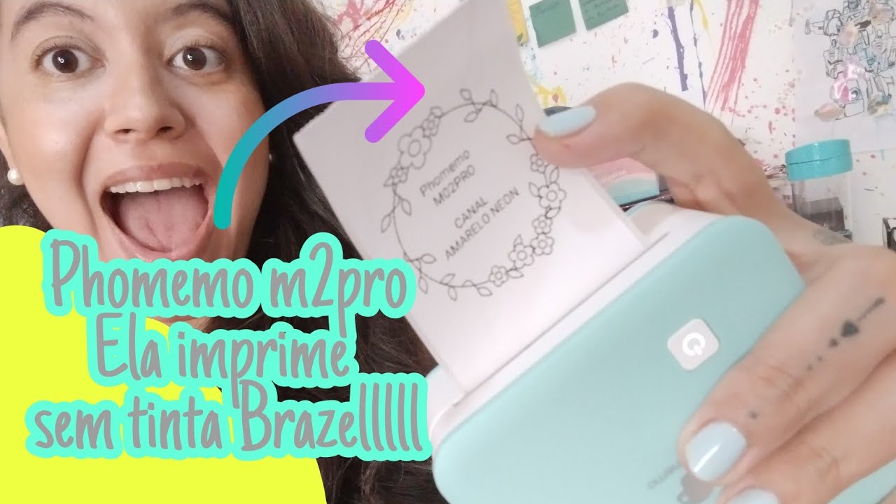 Resenha Phomemo M02 PRO - Impressora portátil térmica | IMPRIME SEM TINTA | Review|como usar