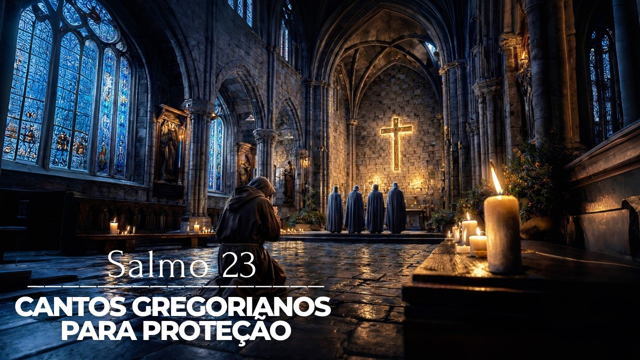 Cânticos  Gregorianos O SENHOR É MEU PASTOR - Salmo 23 | ORAÇÃO PODEROSA DE PROTEÇÃO ✝️ (432Hz)